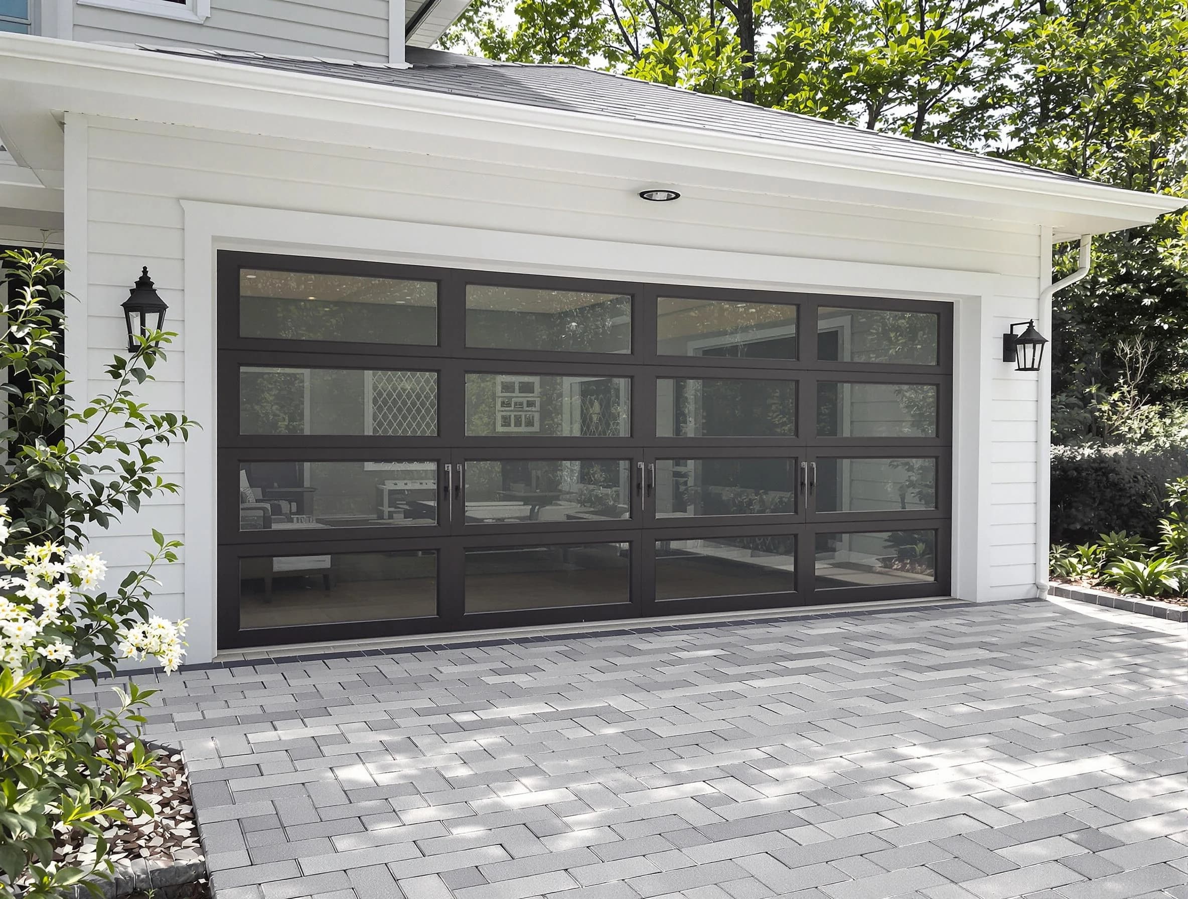 Fultondale Garage Door Repair design specialist presenting custom garage door options to Fultondale homeowner