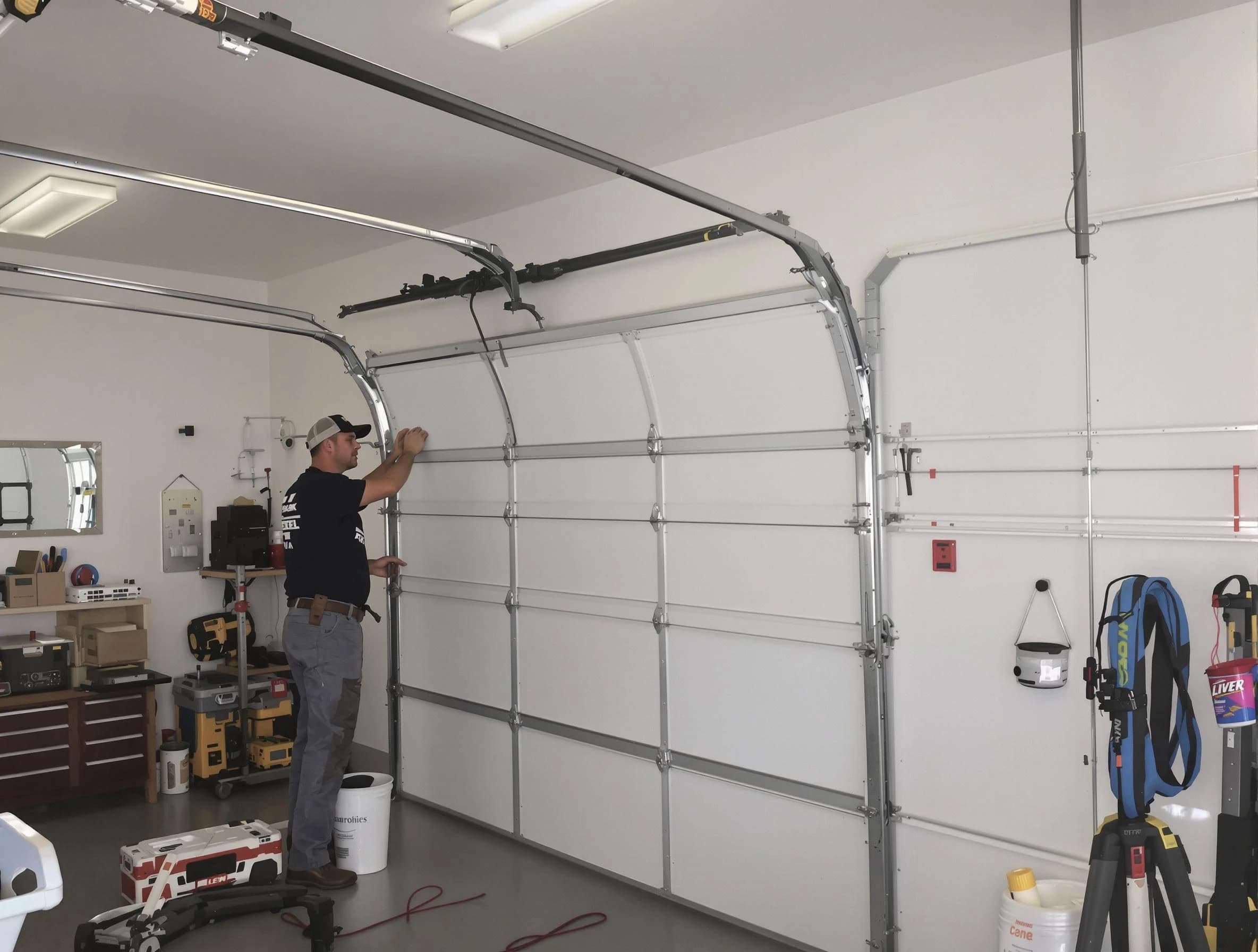 Fultondale Garage Door Repair team installing new garage door in Fultondale
