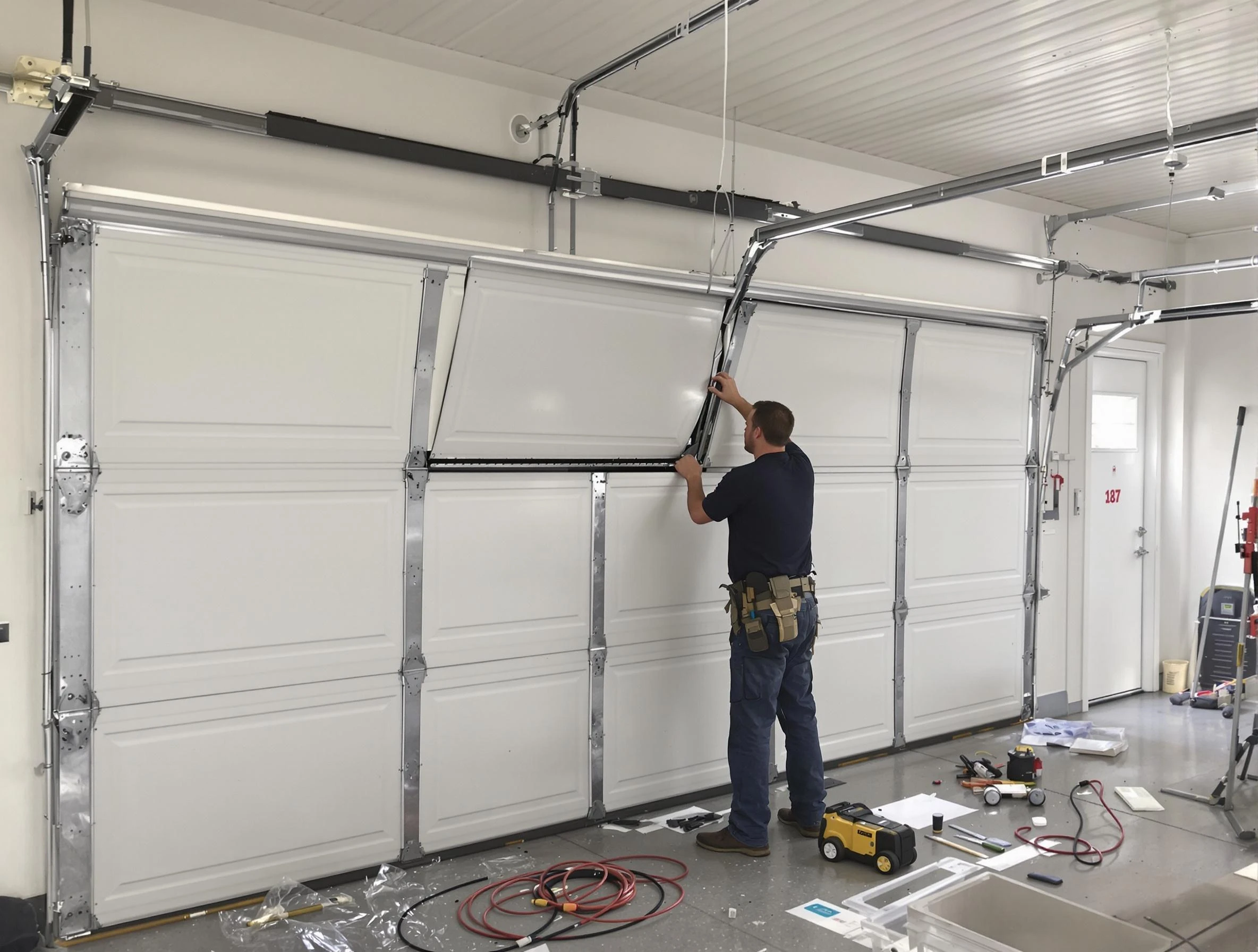 Garage Door Section Replacement in Fultondale