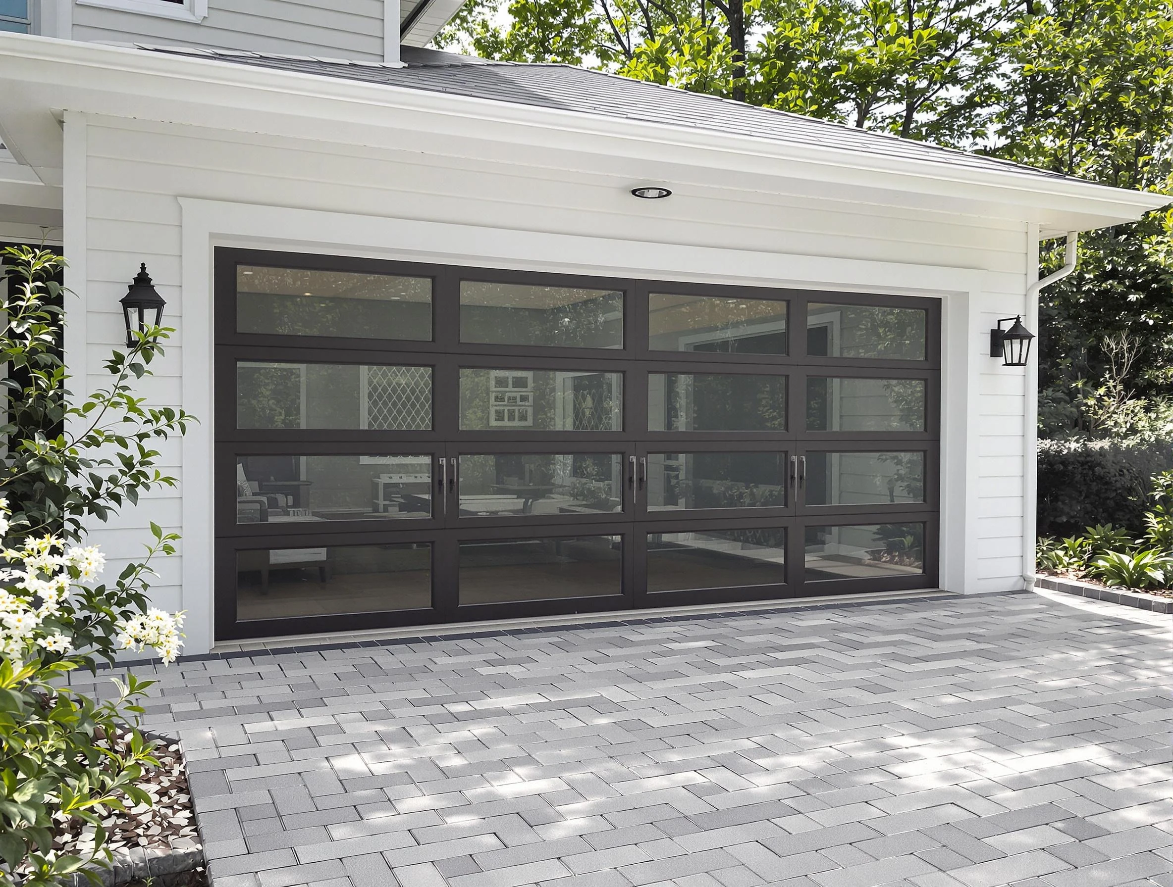 Fultondale Garage Door Repair design specialist presenting custom garage door options to Fultondale homeowner